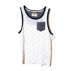 Free Planet Mens Sleeveless Anchor Star Pocket Tee